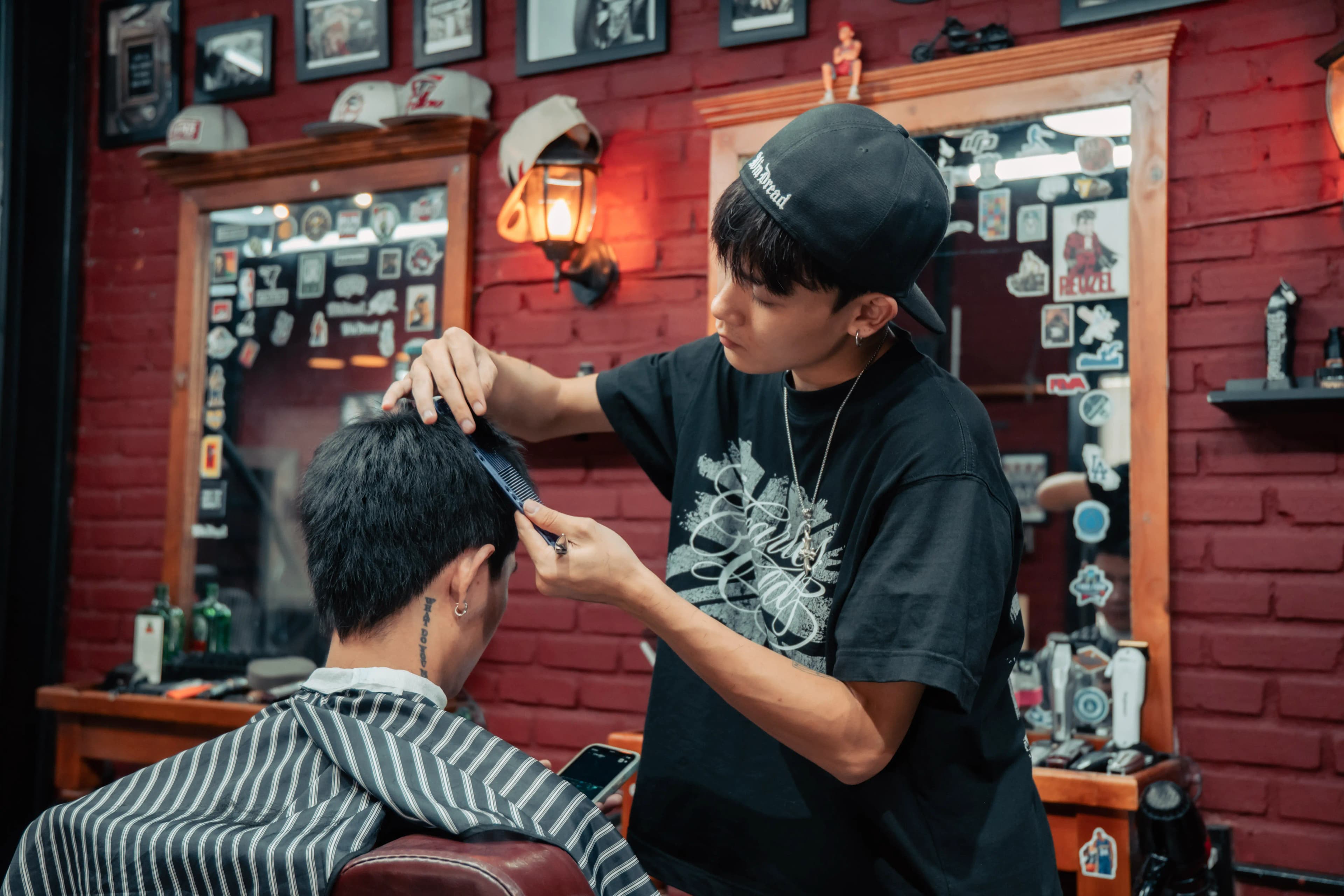 Thành phẩm bộ tóc braids vào nếp bóng mượt